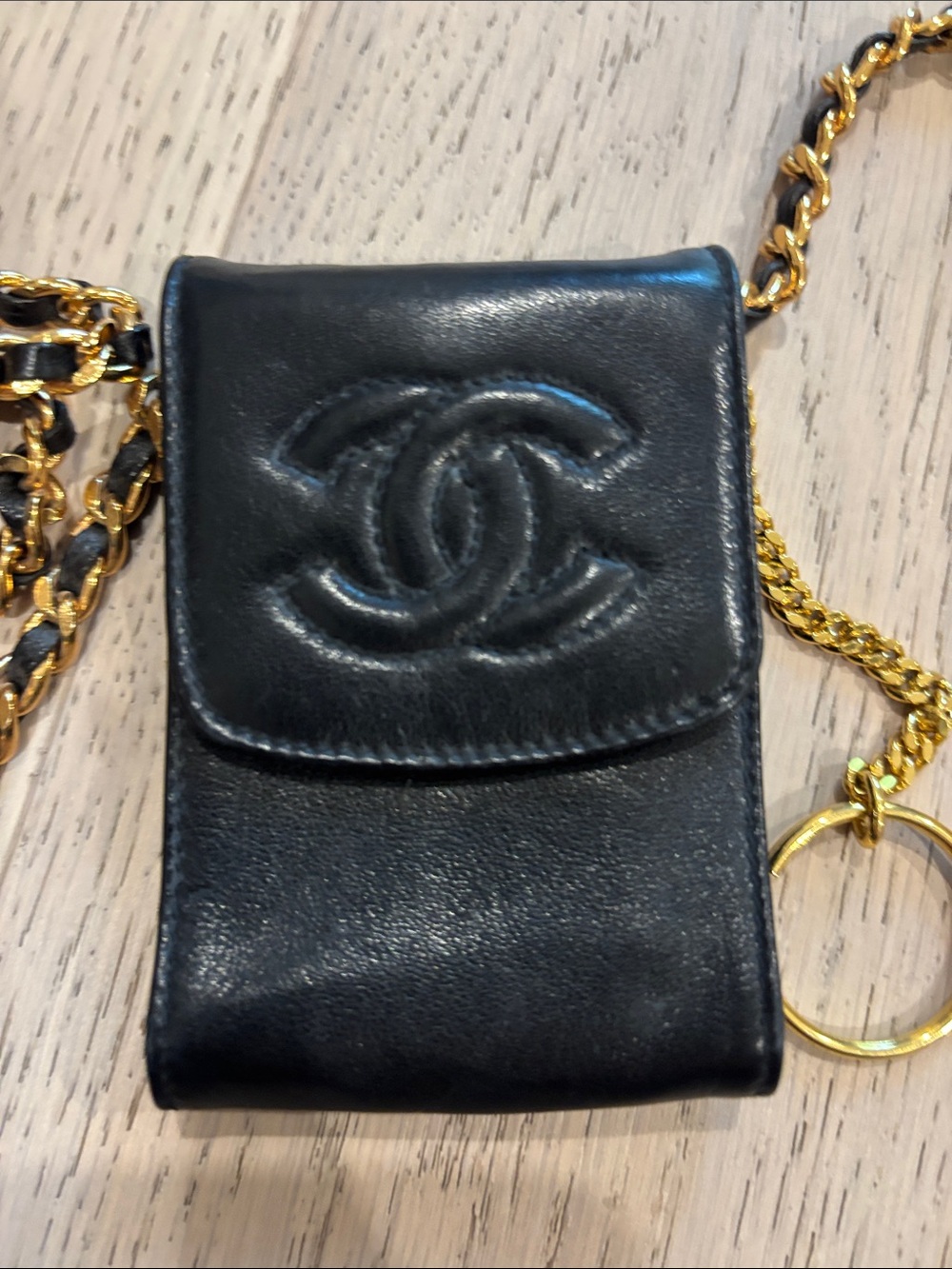 90’s CHANEL mini-pouch. Excellent condition